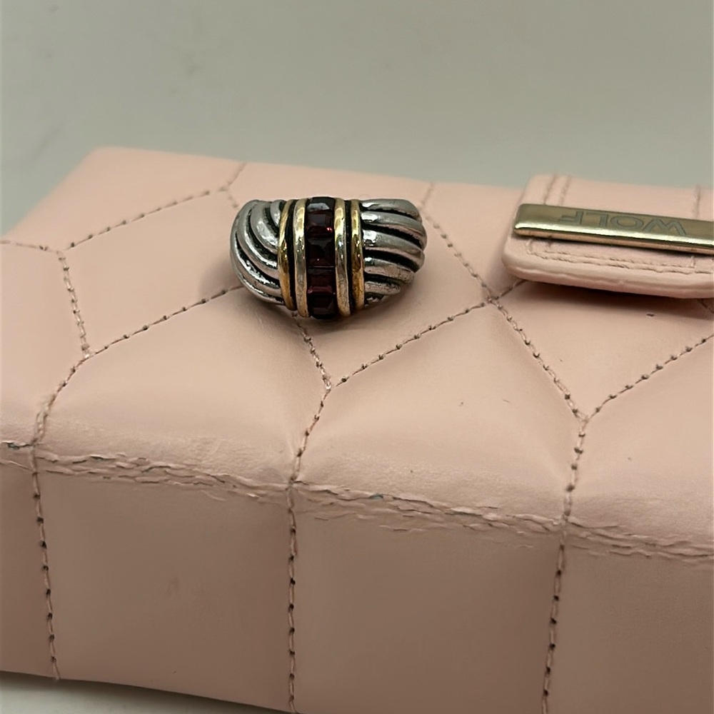 Vintage David Yurman Amethyst Ring Size 6 Sterling Silver